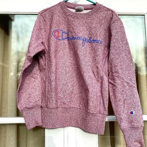 Champion Reverse Weave crewneck sweatshirt purple Medium - Picture 2 of 13